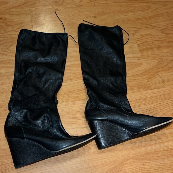 Repetto Knee High Wedge Boots - Picture 2 of 5